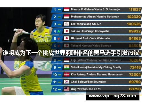 谁将成为下一个挑战世界羽联排名的黑马选手引发热议