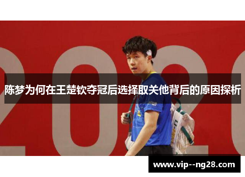 陈梦为何在王楚钦夺冠后选择取关他背后的原因探析 陈梦为何在王楚钦夺冠后选择取关他背后的原因探析